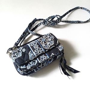 Vera bradley blue bandana all in one  crossbody